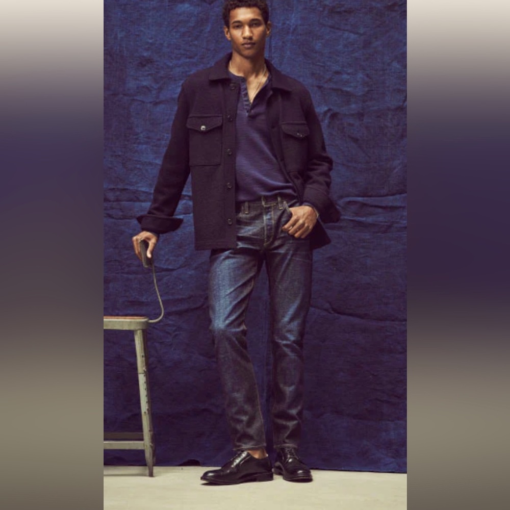 Gustin Raw Denim Button Fly Selvedge Jean 116699 Slim Fit Size 32